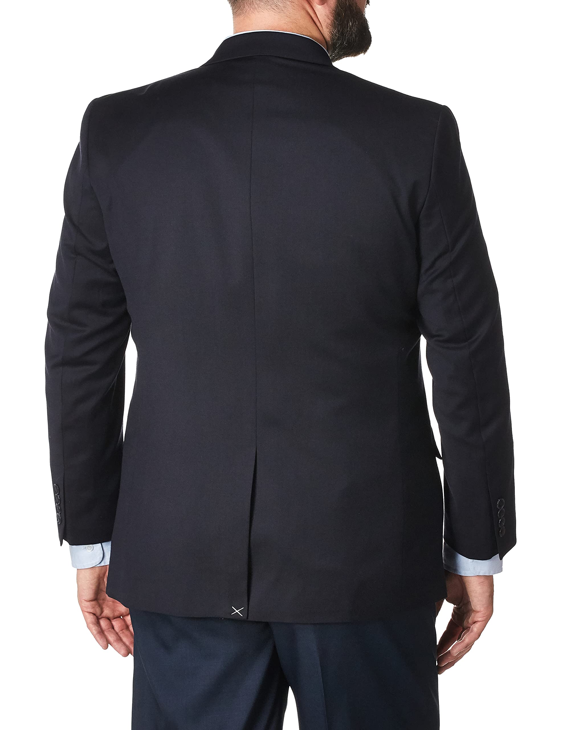 Palm Beach Men's High Twist Wool Suit Jacket - Premium Tailored Blazer for Business, Weddings & Formal Events