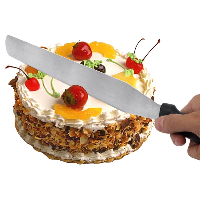 Professional 6-Inch Steel Cake Palette Knife & Icing Spatula Set - Premium Cake Decorating Tools for Baking, Frosting, Smoothing & Dessert Design | Perfect for Home Bakers, Pastry Chefs & DIY Wedding Cakes