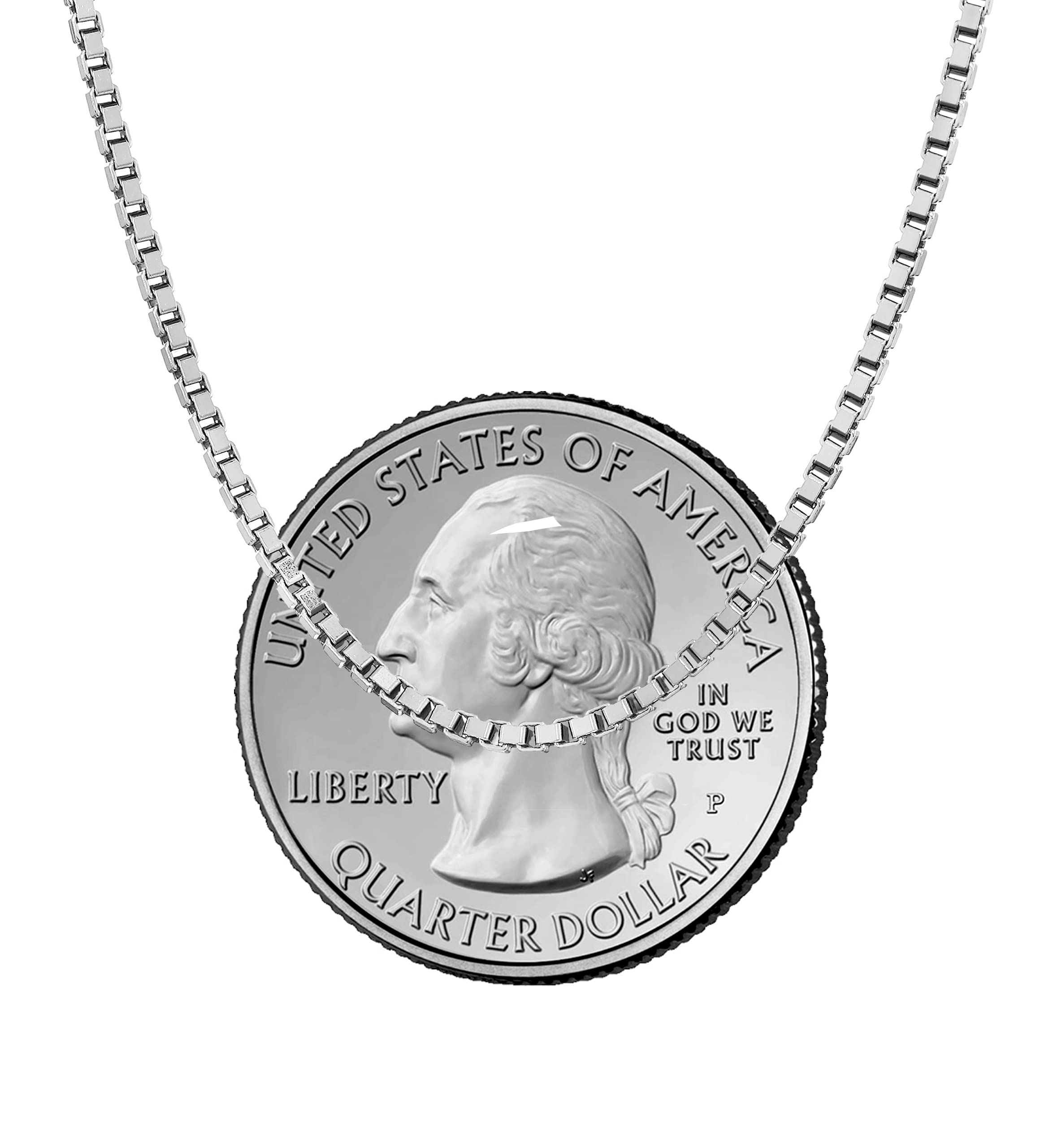 Savlano 925 Sterling Silver 1.5MM Box Chain Necklace for Women & Men - Italian Made Jewelry with Gift Box - Perfect for Everyday Wear, Gifts & Special Occasions