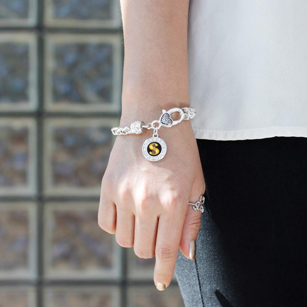 Elegant Silver Circle Charm Bracelet with Cubic Zirconia - Dainty Sterling Silver Jewelry for Women - Perfect for Everyday Wear, Date Nights & Special Occasions