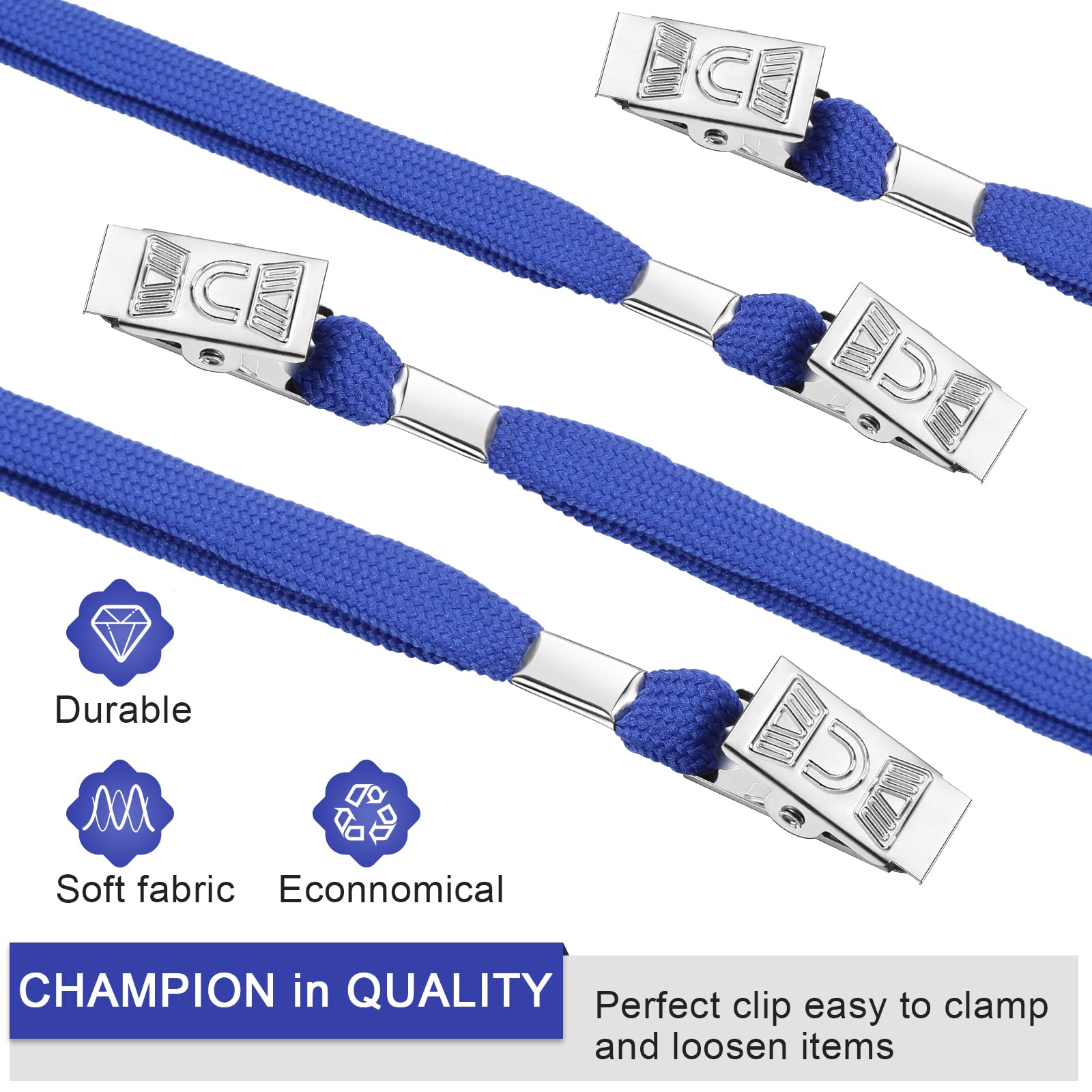 Marspark Bulk Lanyards with Clip & Hook for ID Cards - Office & Events
