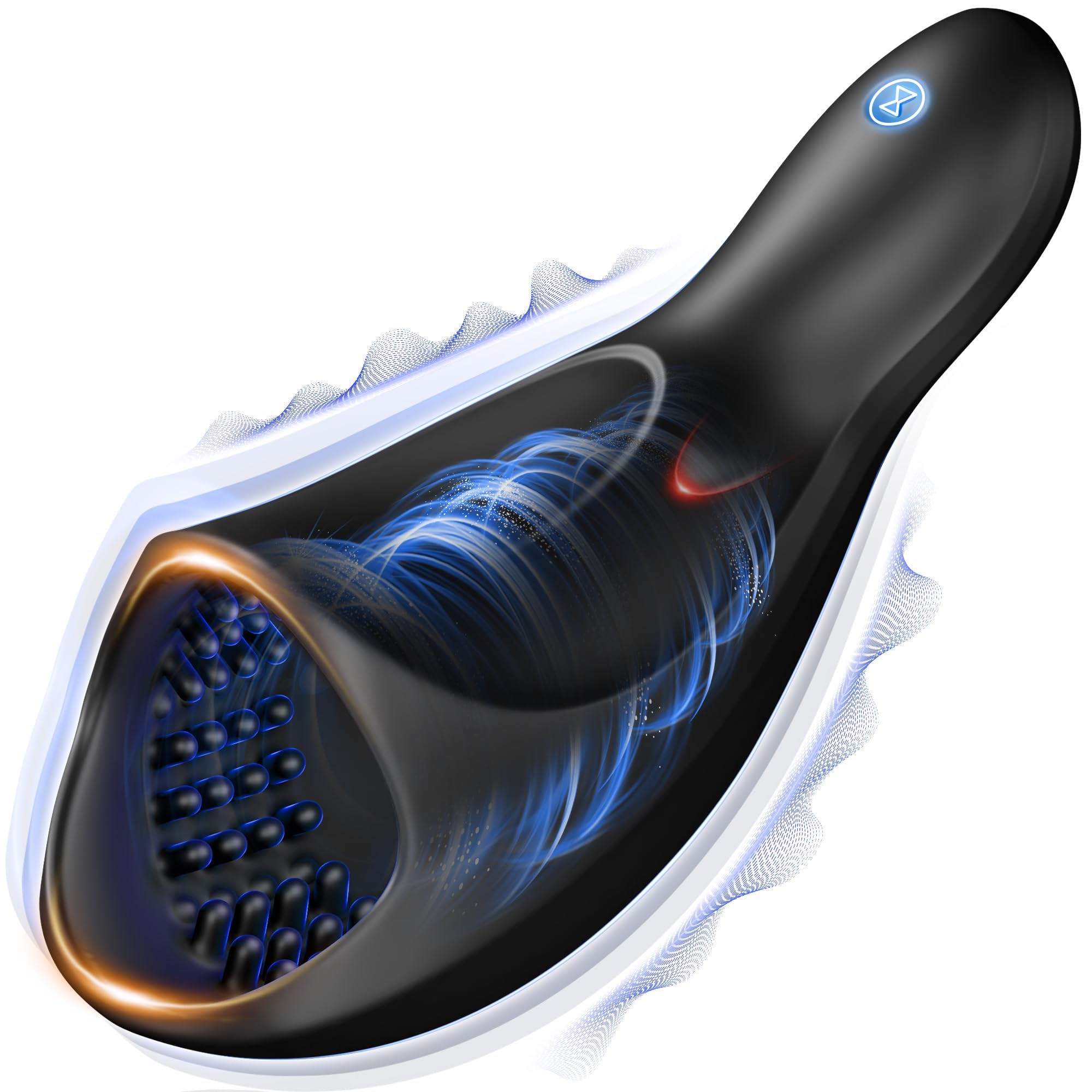 Premium Male Masturbator with 10 Vibrating Modes - Realistic Penis Training Vibrator & Extender for Men | Enhanced Pleasure Sex Toy for Solo Play & Couples Games | Discreet Adult Toy for Intimate Moments