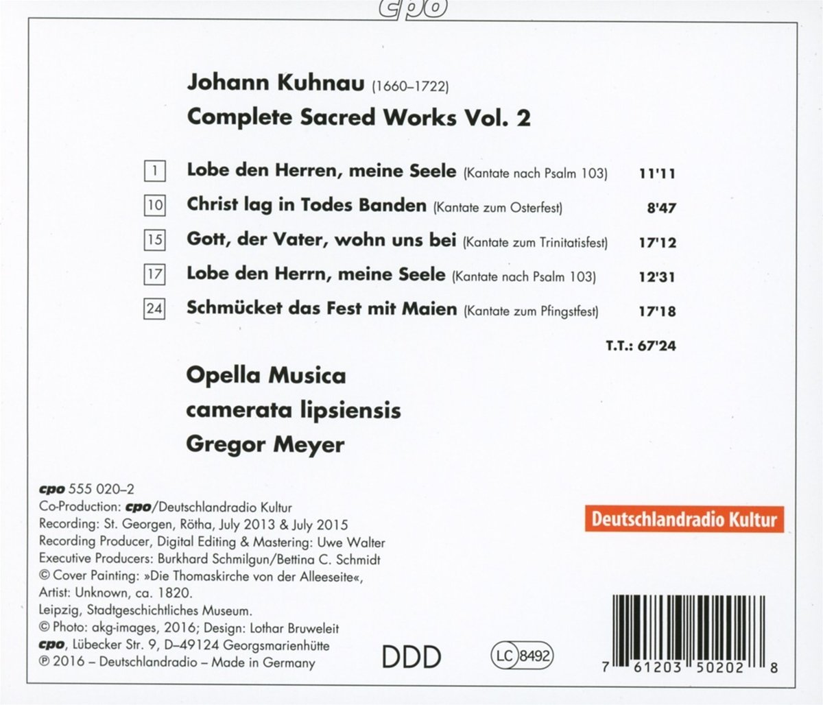 Johann Kuhnau: Complete Sacred Works Vol. 2 | Baroque Church Music Collection | Perfect for Classical Music Lovers, Choral Performances & Historical Music Study