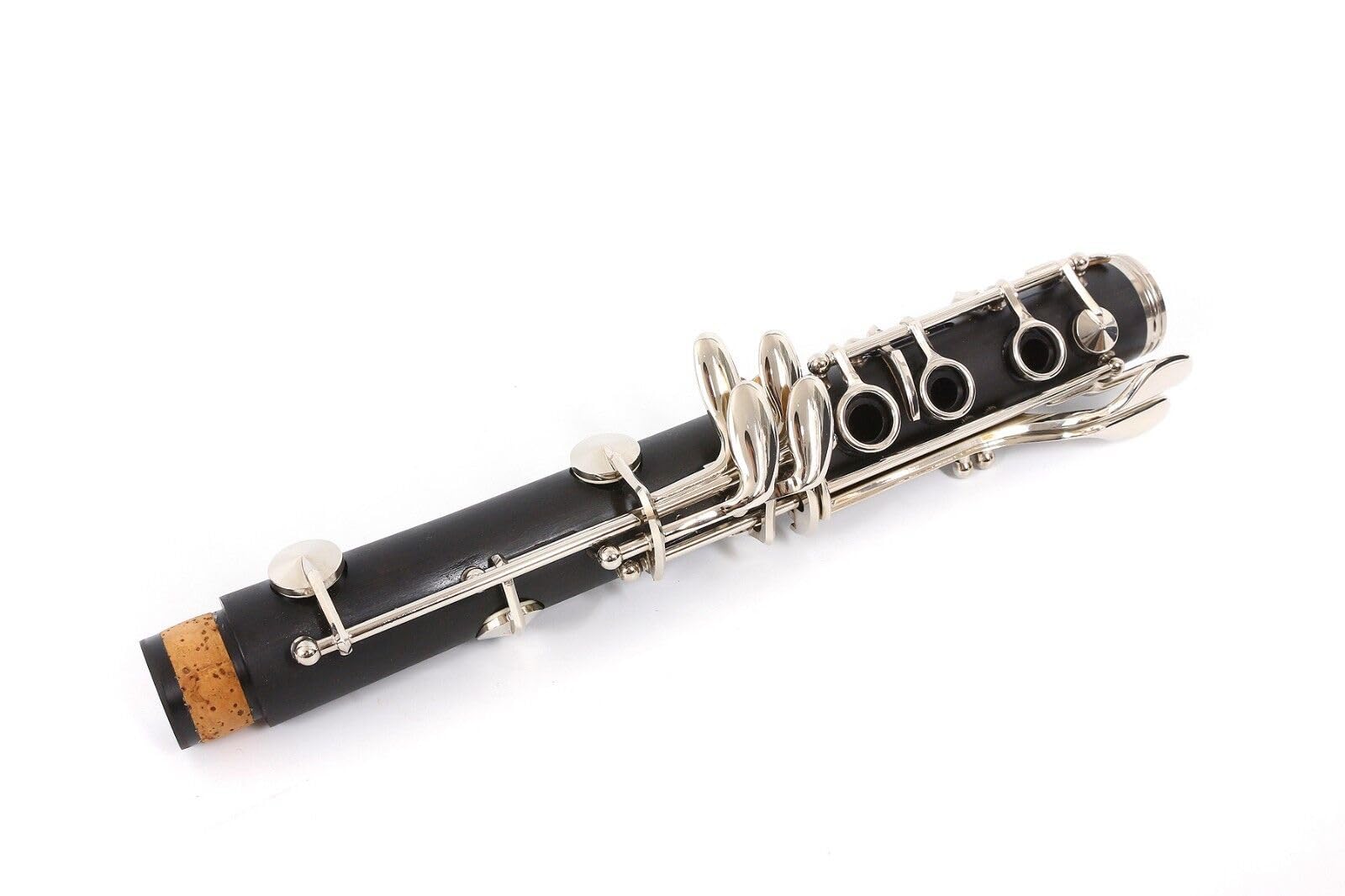 Professional Ebonite Wood Clarinet with Nickel Plated Keys - Includes Barrels, Reeds & Durable Case - Rich Sound Quality for Students, Beginners & Professional Musicians - Perfect for School Bands, Orchestras & Solo Performances