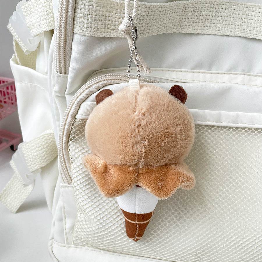 CapyCream Mini Capybara Plush Toy - Soft Stuffed Animal with Ice Cream Design - Cute Collectible Gift for Kids & Adults | Perfect for Bedroom Decor, Birthday Presents, and Stress Relief
