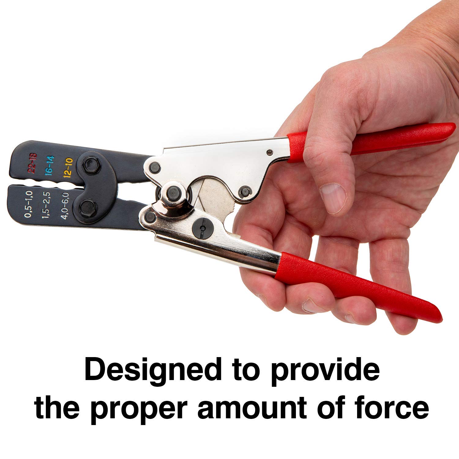Professional Ratcheting Wire Crimper Tool - Master Appliance Pro Crimping Pliers for Electric & Heat Shrink Connectors (Model 35084) - Perfect for Electrical Wiring, DIY Projects & Automotive Repairs