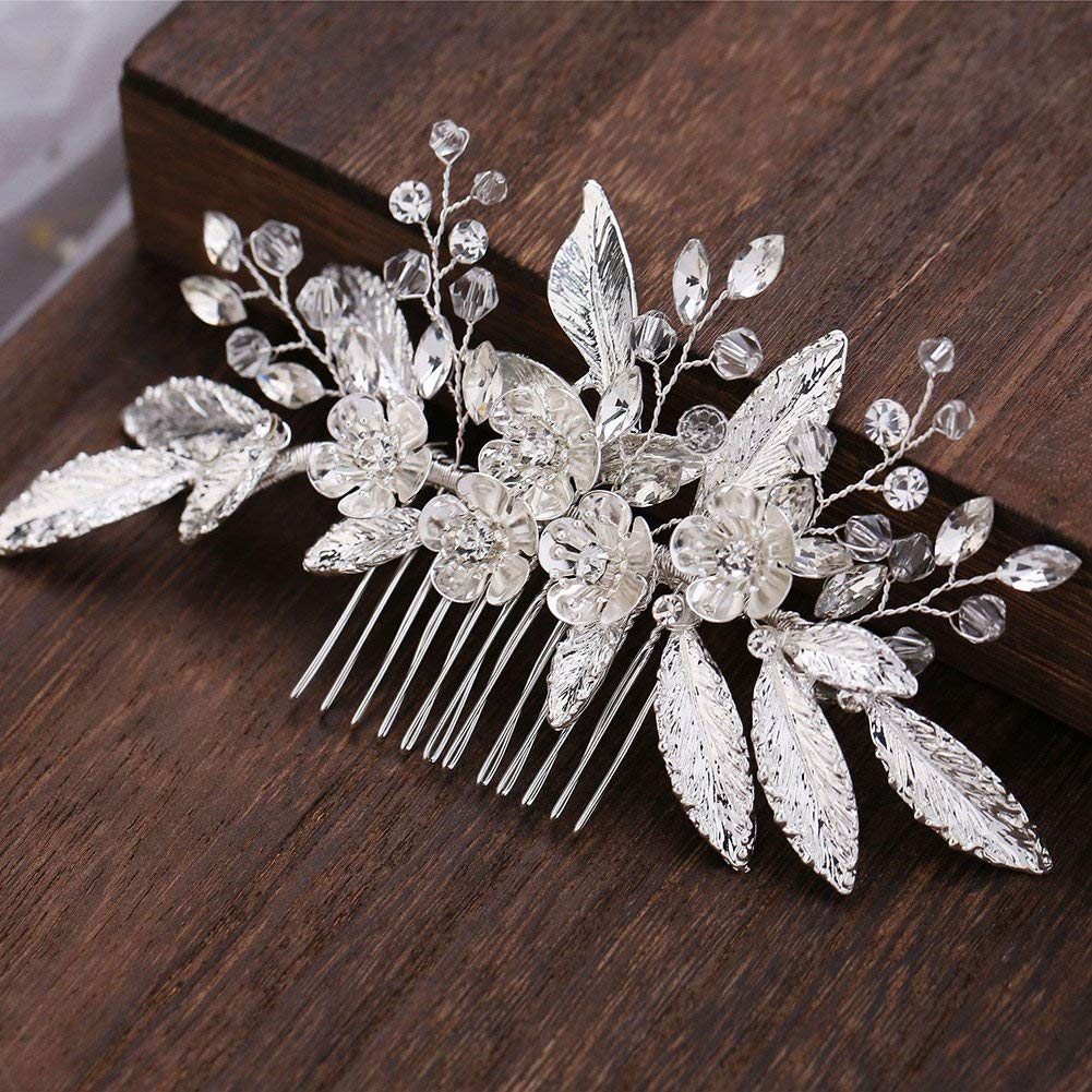 Pearl Bridal Hair Comb with Rhinestones - Wedding Hair Accessory for Women & Girls - Perfect for Brides & Special Occasions