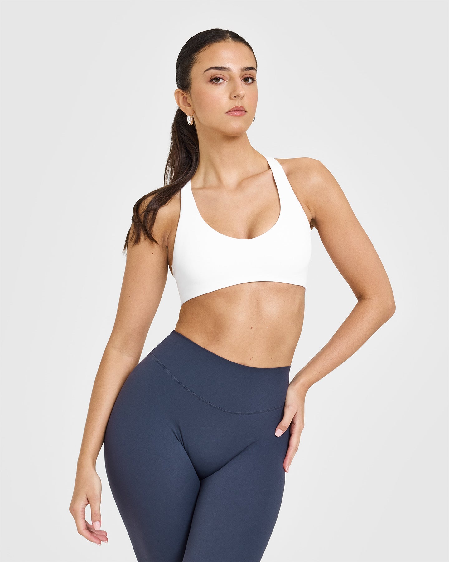 SoftMotion™ Bralette - Wireless Comfort Bra for Women | Breathable Seamless Yoga Bralette in White | Perfect for Yoga, Lounge & Everyday Wear