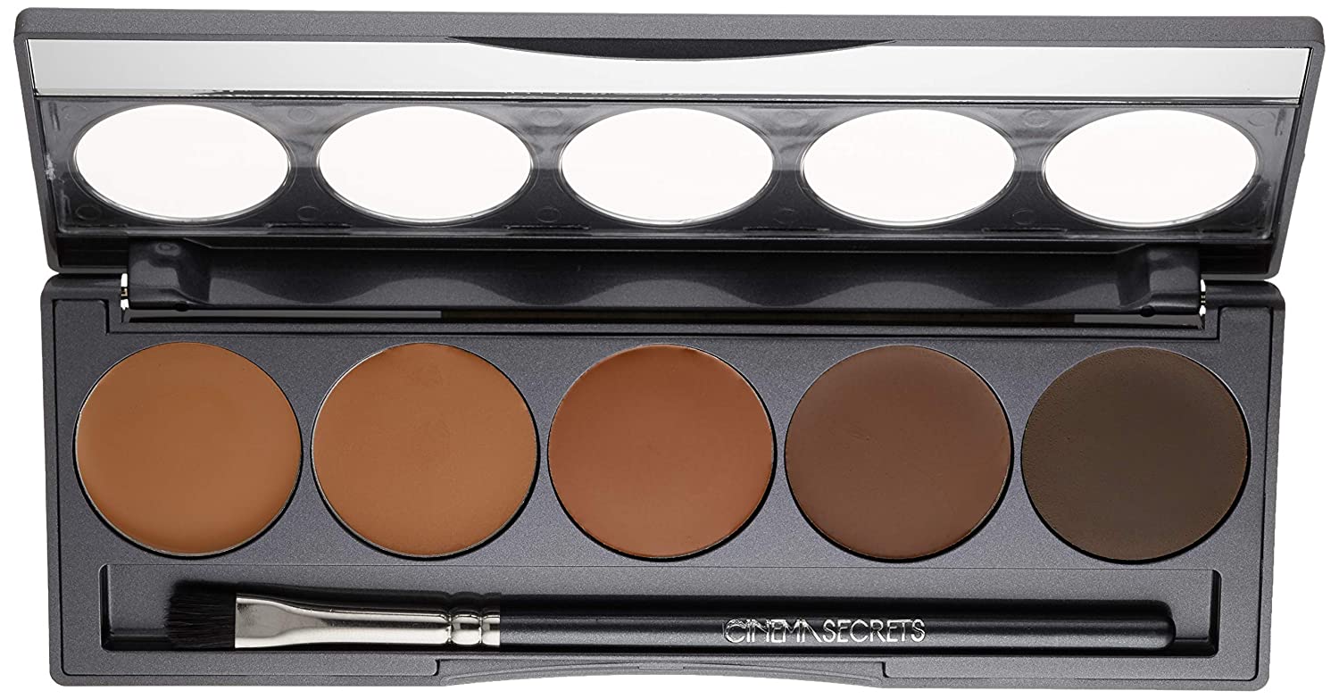 CINEMA SECRETS Pro Cosmetics Ultimate Foundation 5-in-1 Pro Palette - 200 Series | Professional Makeup Kit for Flawless Coverage, Contouring & Highlighting | Perfect for Bridal, Photography & Special Occasion Makeup