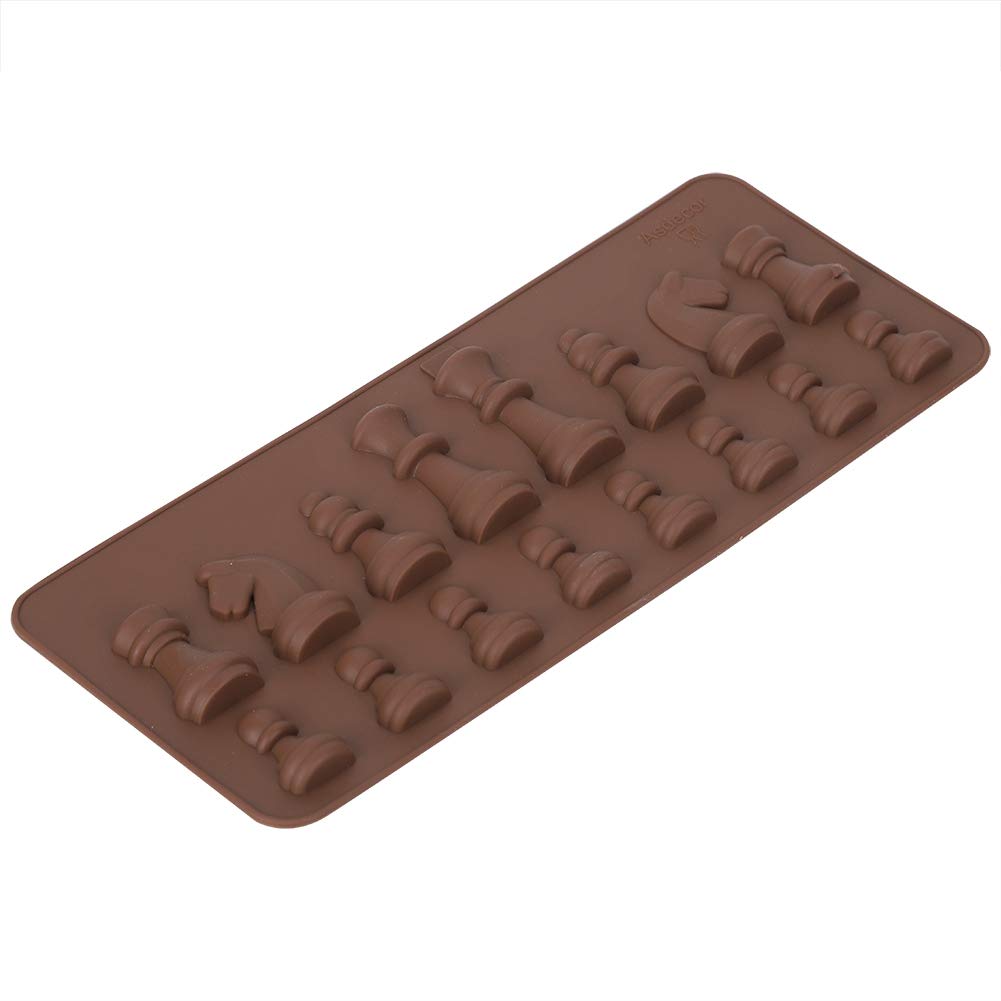 Premium Silicone Chess Piece Chocolate Candy Mold - DIY Fondant Cake Topper for International Chess Themed Desserts | Perfect for Birthday Parties, Game Nights & Baking Decorations