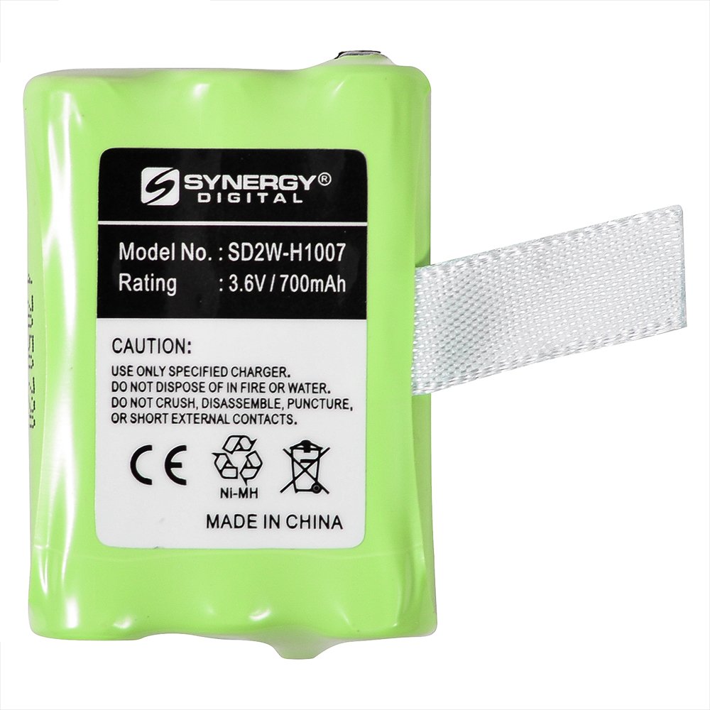 Synergy Digital 2-Way Radio Battery for Motorola MH230R - 3.6V 700mAh Ni-MH Rechargeable Battery - Long Lasting Power for Outdoor, Construction & Emergency Communication