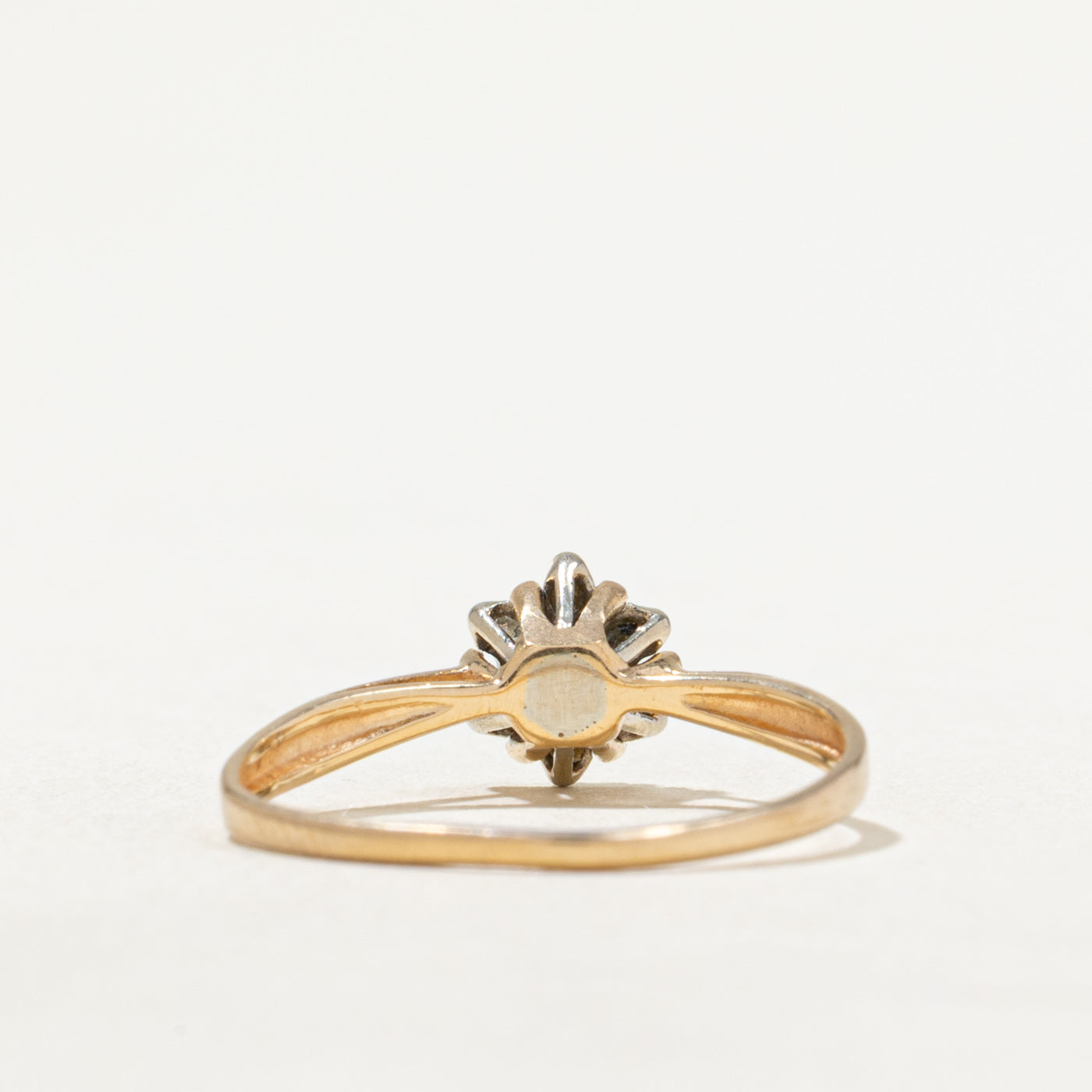 0.14ctw Diamond Cluster Petal Ring - Size 6.5 | Elegant Floral Engagement & Wedding Band for Women | Perfect for Proposals, Anniversaries & Special Occasions