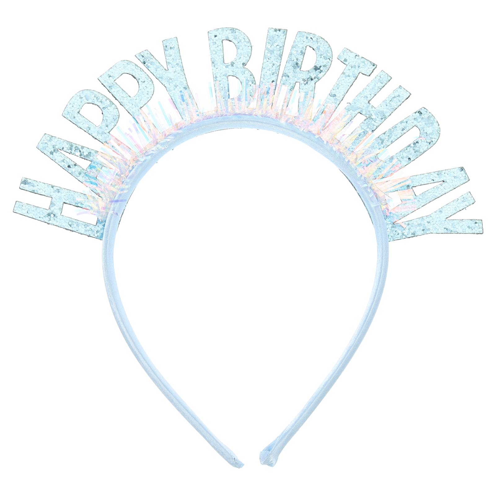 FRCOLOR Girls Birthday Headband with Sequin Tiara - Sparkly Happy Birthday Party Accessories for Kids (Pink) | Perfect for Birthday Celebrations, Photo Shoots & Special Occasions
