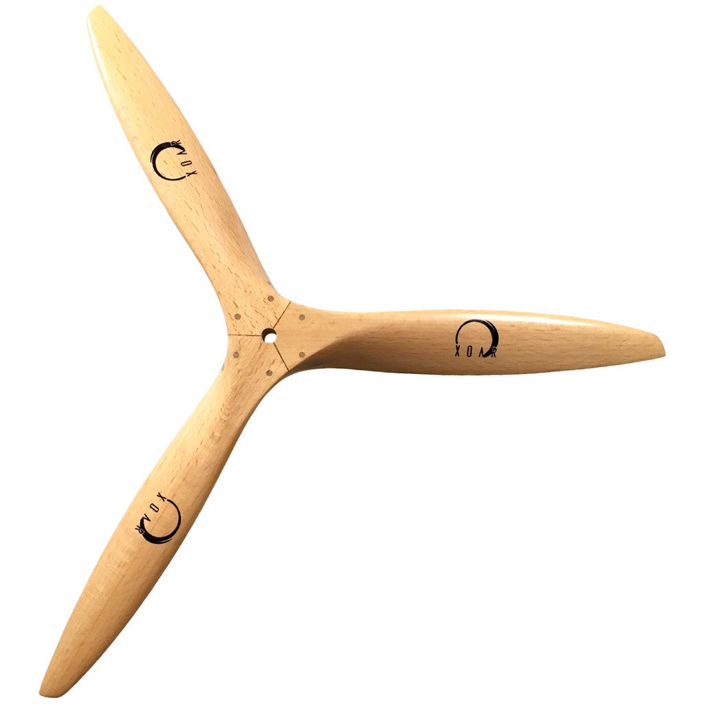 XOAR PJI 28x10 3-Blade Wood RC Airplane Propeller - 28 Inch Gasoline Tri-Blade Prop for RC Planes - Perfect for Scale Aerobatics, Warbirds & Giant Scale Aircraft