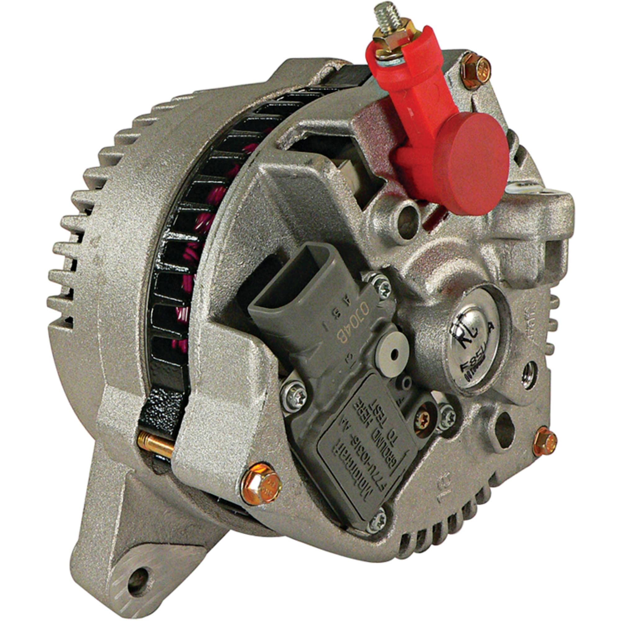 High Output 250 Amp 12V Alternator for 1995-1999 Ford Crown Victoria 4.6L - CW Rotation, IF Fan, IR Regulator & Solid Pulley - Direct Replacement for AFD0039-250 - Perfect for Performance Upgrades & Heavy-Duty Electrical Systems