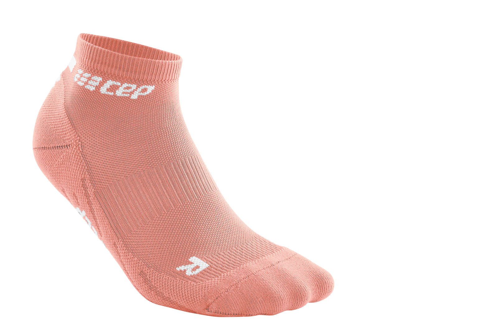 CEP Women's The Run Socks Low Cut V4 - Breathable Running Socks for Women, Arch Support & Cushioned Sole (Rose/White) - Perfect for Jogging, Gym Workouts & Everyday Comfort