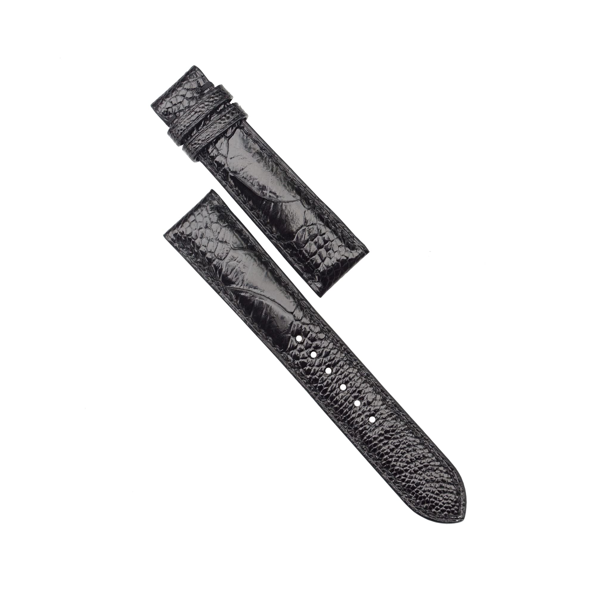 Premium Handcrafted Black Ostrich Leather Watch Band - Genuine Ostrich Leg Watch Strap for Men & Women - Luxury Replacement Watch Band for Apple Watch, Rolex, Omega & More - Perfect for Business, Casual & Formal Occasions