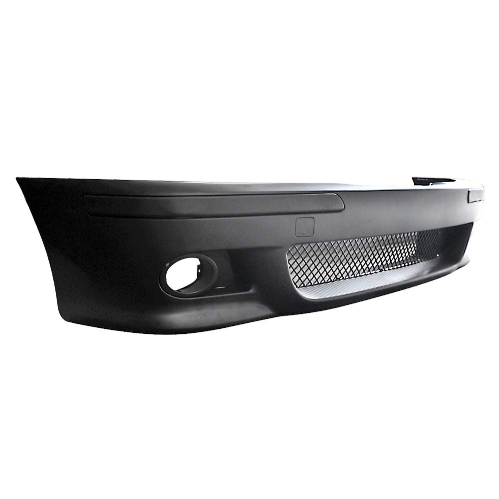 1997-2003 BMW E39 5 Series Sedan & Wagon Front Bumper Conversion Kit - M5 Style Unpainted Black PP - Compatible with FREEMOTOR802 - Perfect for Car Upgrades & Customization