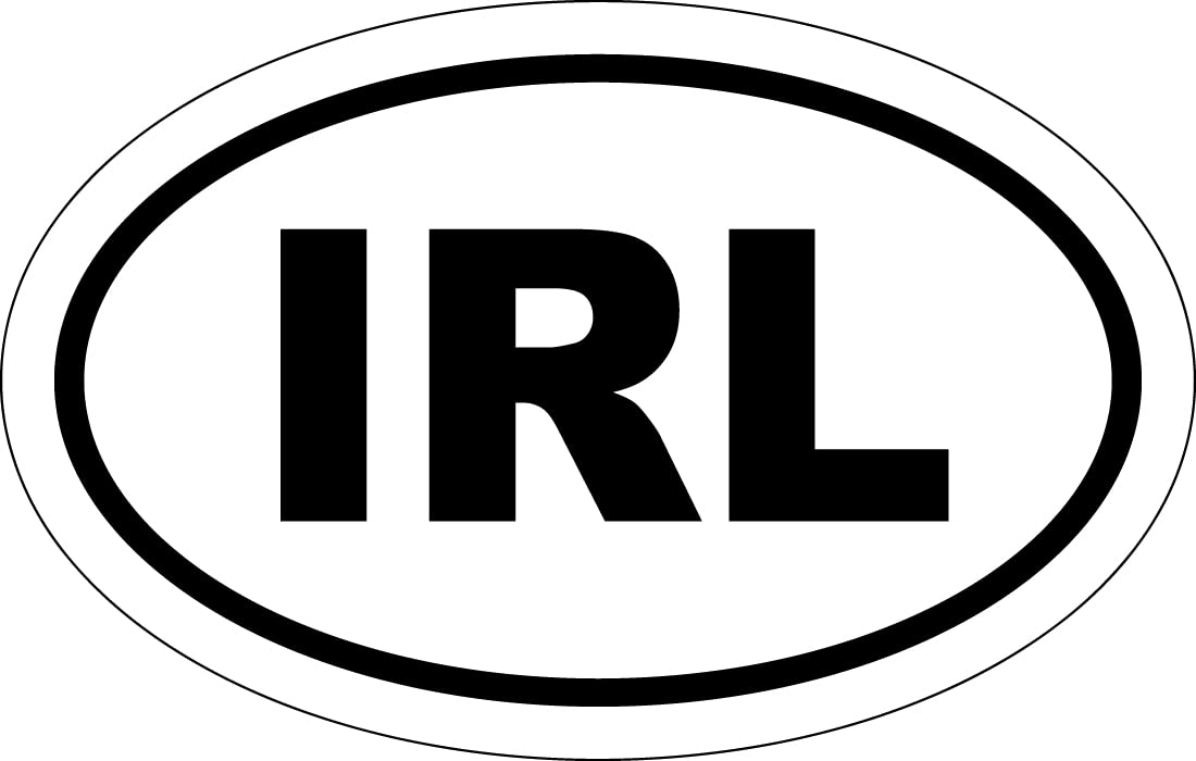 Oval Car Magnet - IRL Ireland Magnetic Bumper Sticker for Cars, Trucks & Vehicles - Show Your Irish Pride While Driving