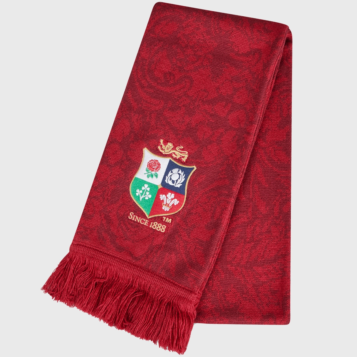 Canterbury British & Irish Lions Rugby Scarf - Official Licensed Wool Blend Fan Scarf for Rugby Matches & Outdoor Sports Events