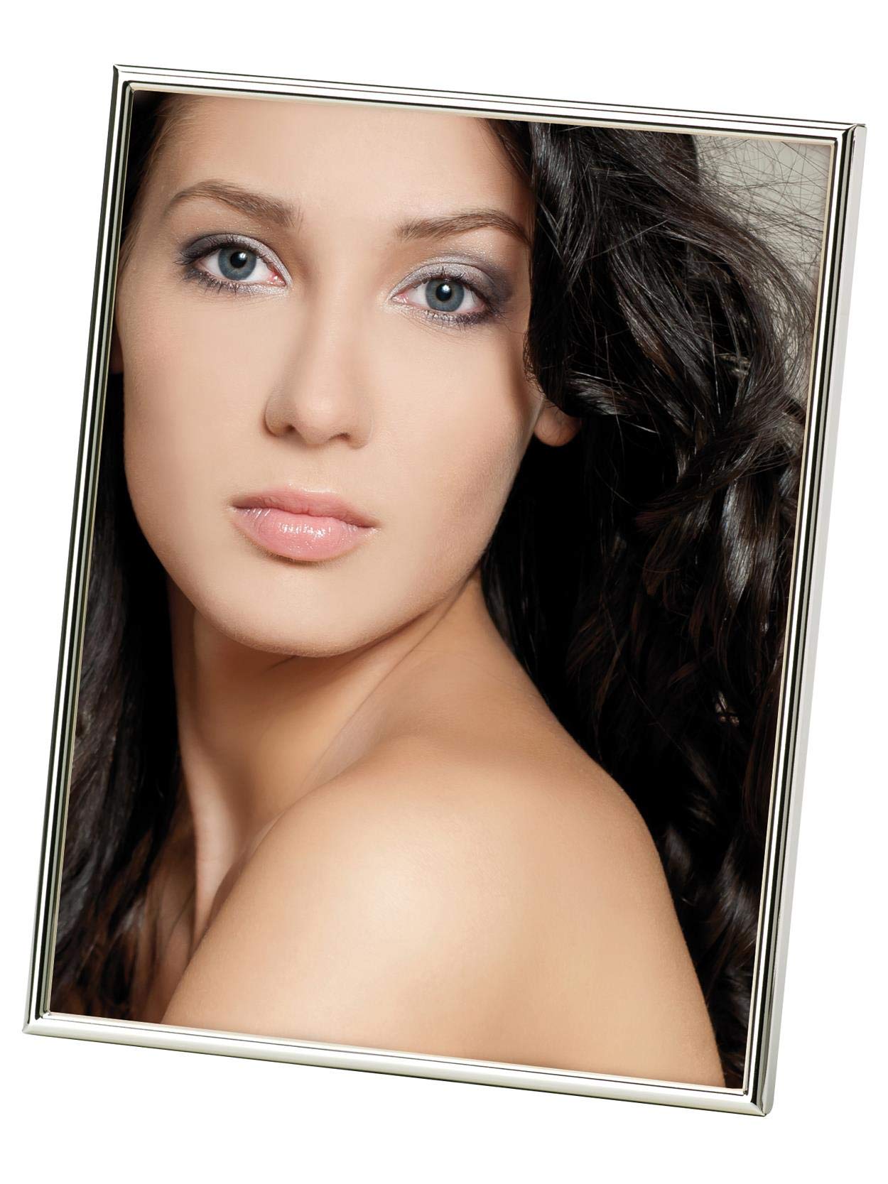 Chloe Silver Picture Frame 20x25cm - Elegant Portrait Photo Frame for Wall Display, Home Decor, Wedding & Gift Ideas