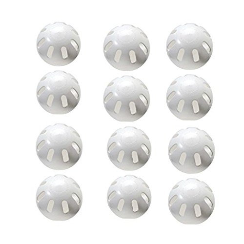 Official Size Wiffle Ball Baseballs - 12 Pack for Backyard, Park, and Beach Fun - Perfect for Kids, Adults, and Family Outdoor Games