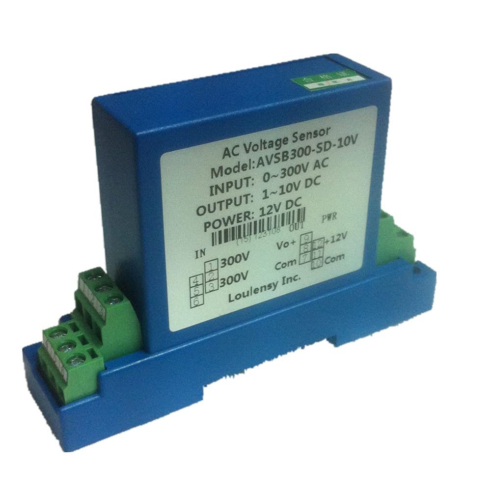0-50V DC to 0-10V DC Voltage Transducer Sensor - High Accuracy Signal Converter for Industrial Automation, Solar Power Systems & Electrical Monitoring