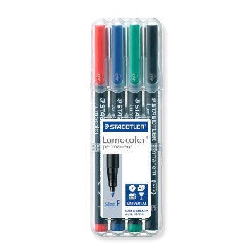 Staedtler Lumocolor Fine Permanent Marker - Assorted Colors for Office & Art