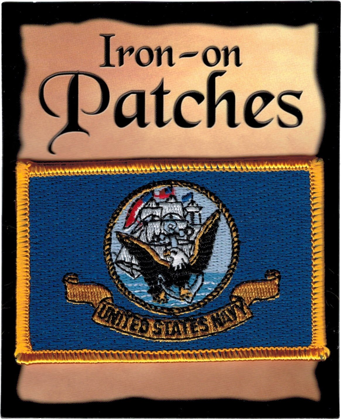 Premium Navy Flag Iron-on Embroidered Patch - Patriotic Sew-on Badge for Jackets, Bags & Hats - Military & Veteran Apparel Accessory