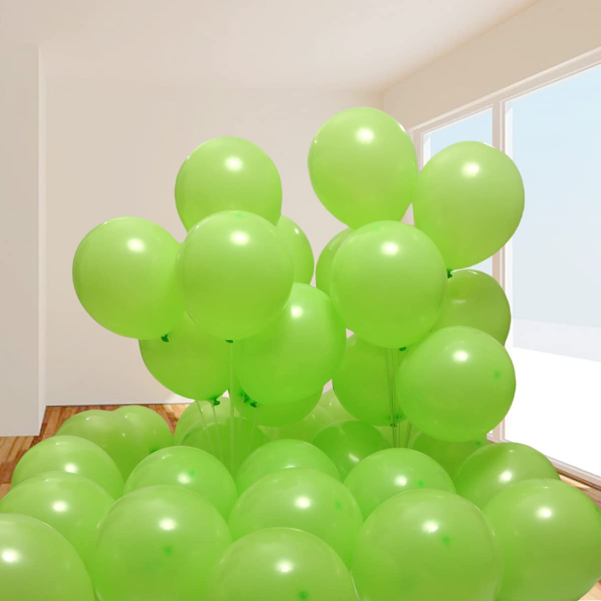 300 Pack 12 Inch Lime Green Latex Balloons Bulk - Party Decorations for Birthdays, Weddings, Baby Showers & Festive Events