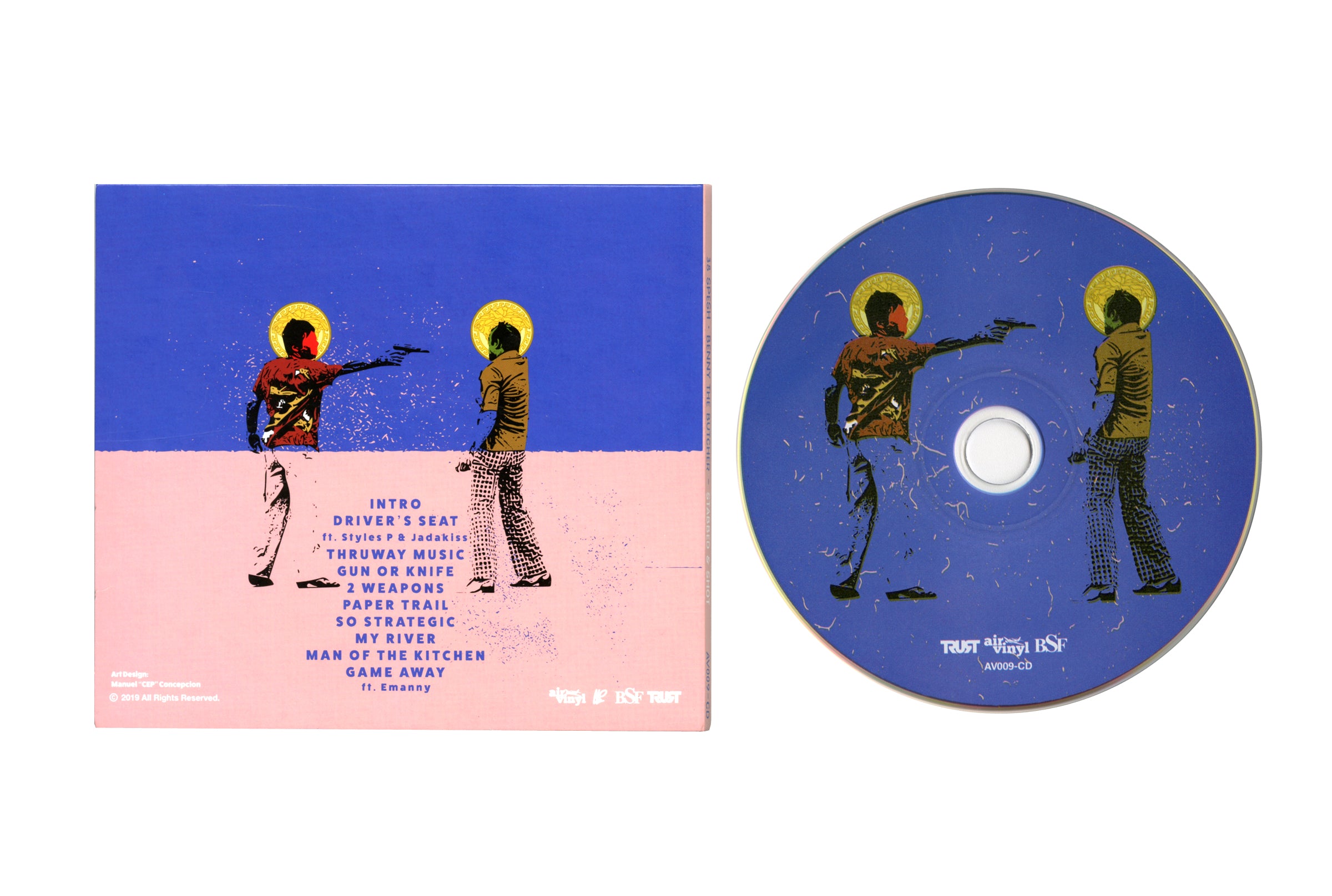 Stabbed & Shot CD - Thriller Music Album for Action Movie Lovers & Crime Drama Fans - Perfect for Home, Car & Party Playback