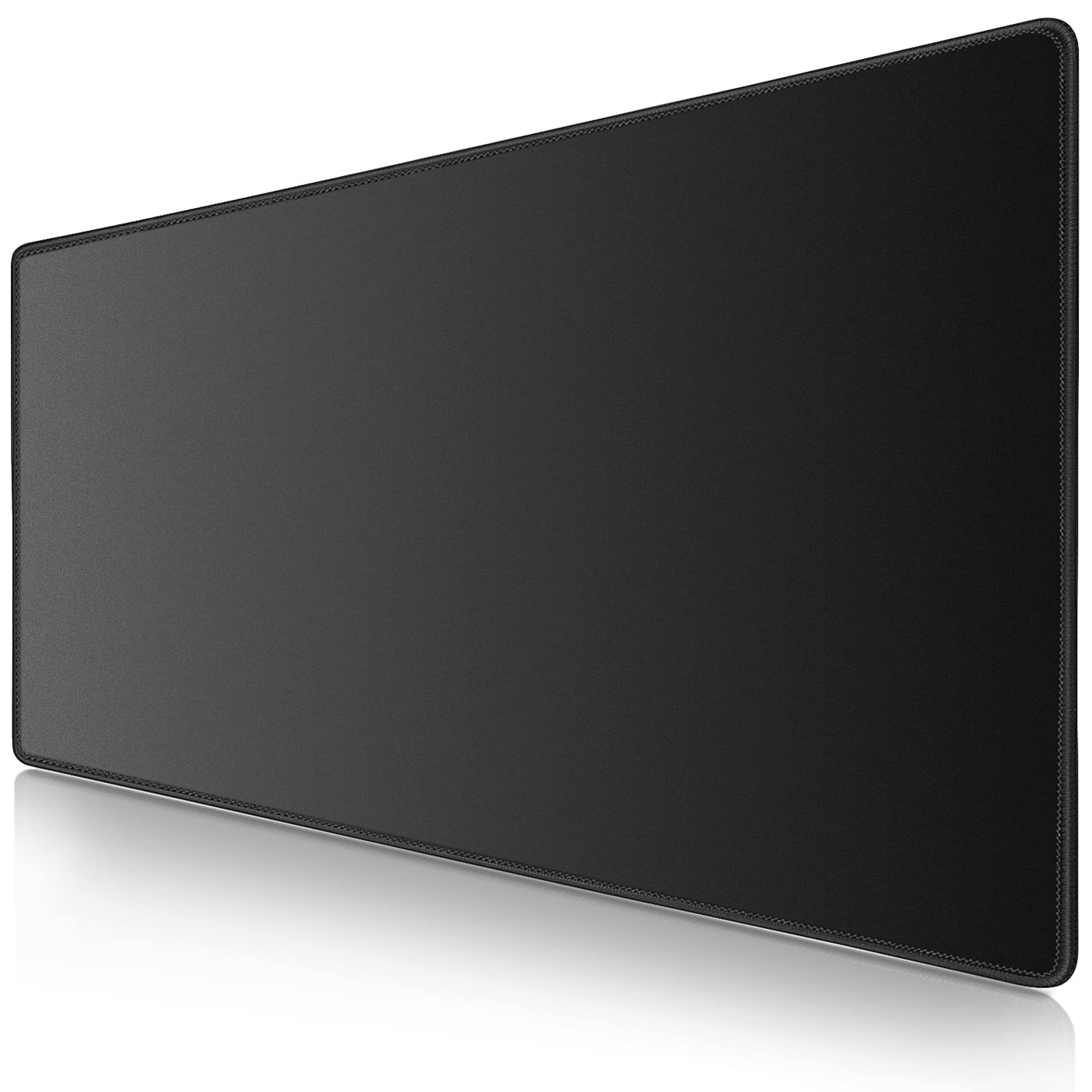 Canjoy XXL Extended Gaming Mouse Pad (31.5x15.7in) - Non-Slip Rubber Base & Stitched Edge Large Desk Mat for Computer Keyboard & Mouse - Perfect for Home Office, Gaming & Work (Black)