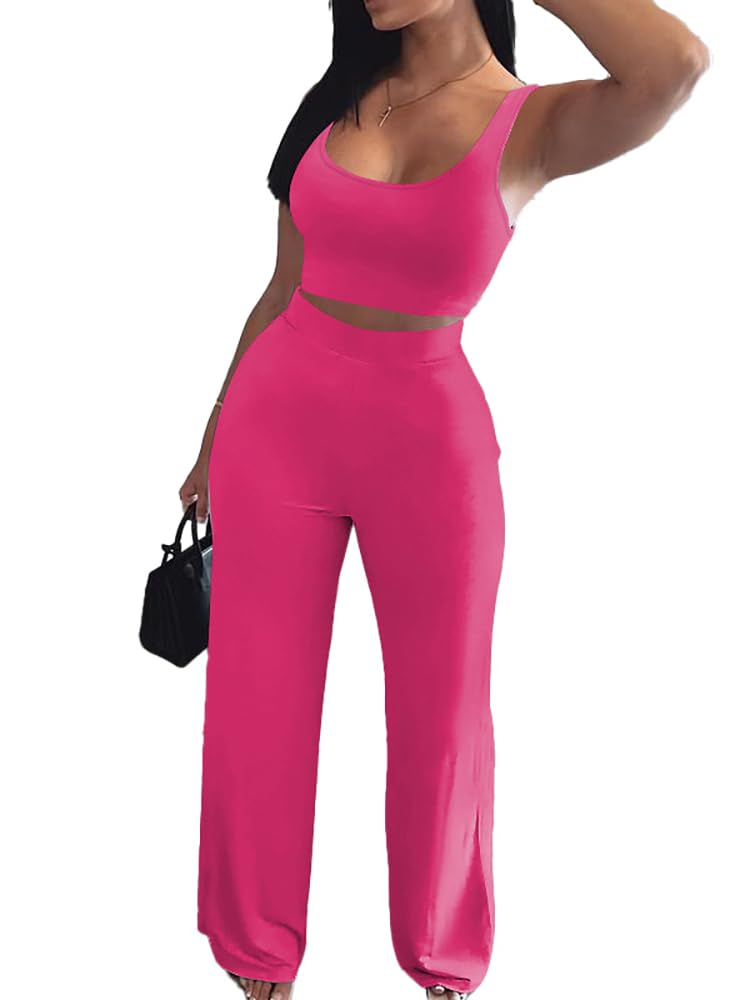 Nimsruc Women's 2-Piece Casual Sweat Suit Set - Comfortable Tracksuit for Lounge, Workout & Running | Perfect for Yoga, Gym, Travel & Everyday Wear