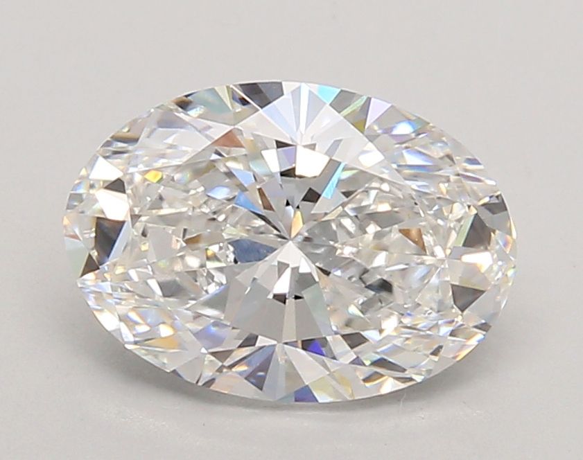 2.05 Carat D Color VVS2 Clarity Oval Lab-Created Diamond for Engagement Rings & Fine Jewelry