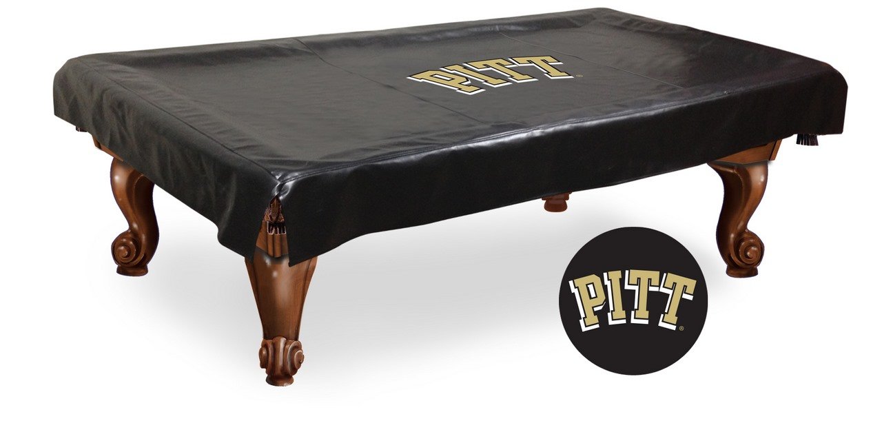 NCAA Pittsburgh Panthers Pool Table Cover - Officially Licensed Waterproof Billiard Table Protector for Game Room & Sports Bar Decor