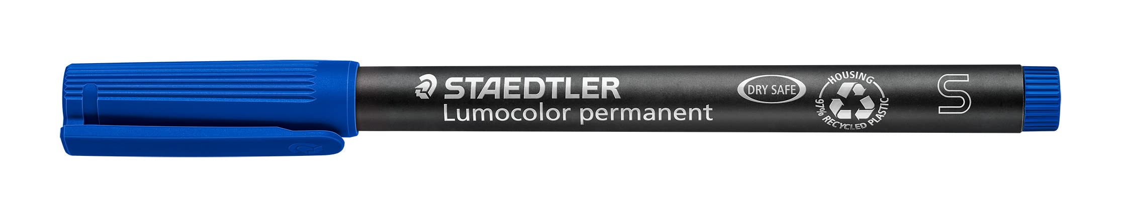**Staedtler 313-3 Lumocolor Universal Permanent Superfine Pens - Blue, Pack of 10 (313-3 VE) - Ideal for Art, Calligraphy, and Office Use**