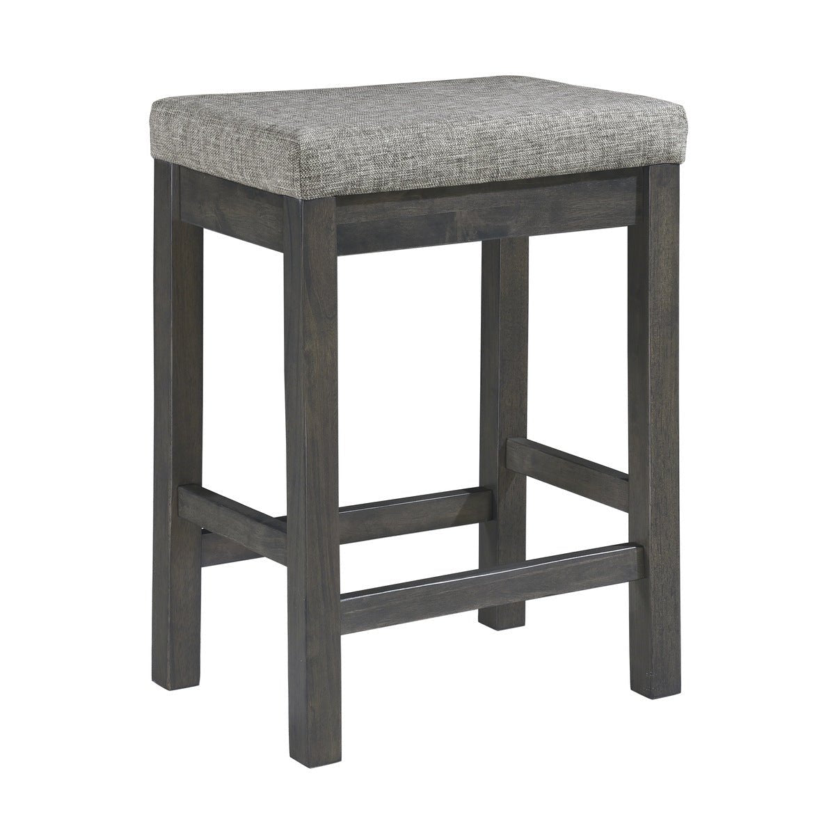 Modern Grey Counter Height Dining Table with Built-in USB Charging Ports - Perfect for Small Spaces, Kitchens, and Breakfast Nooks