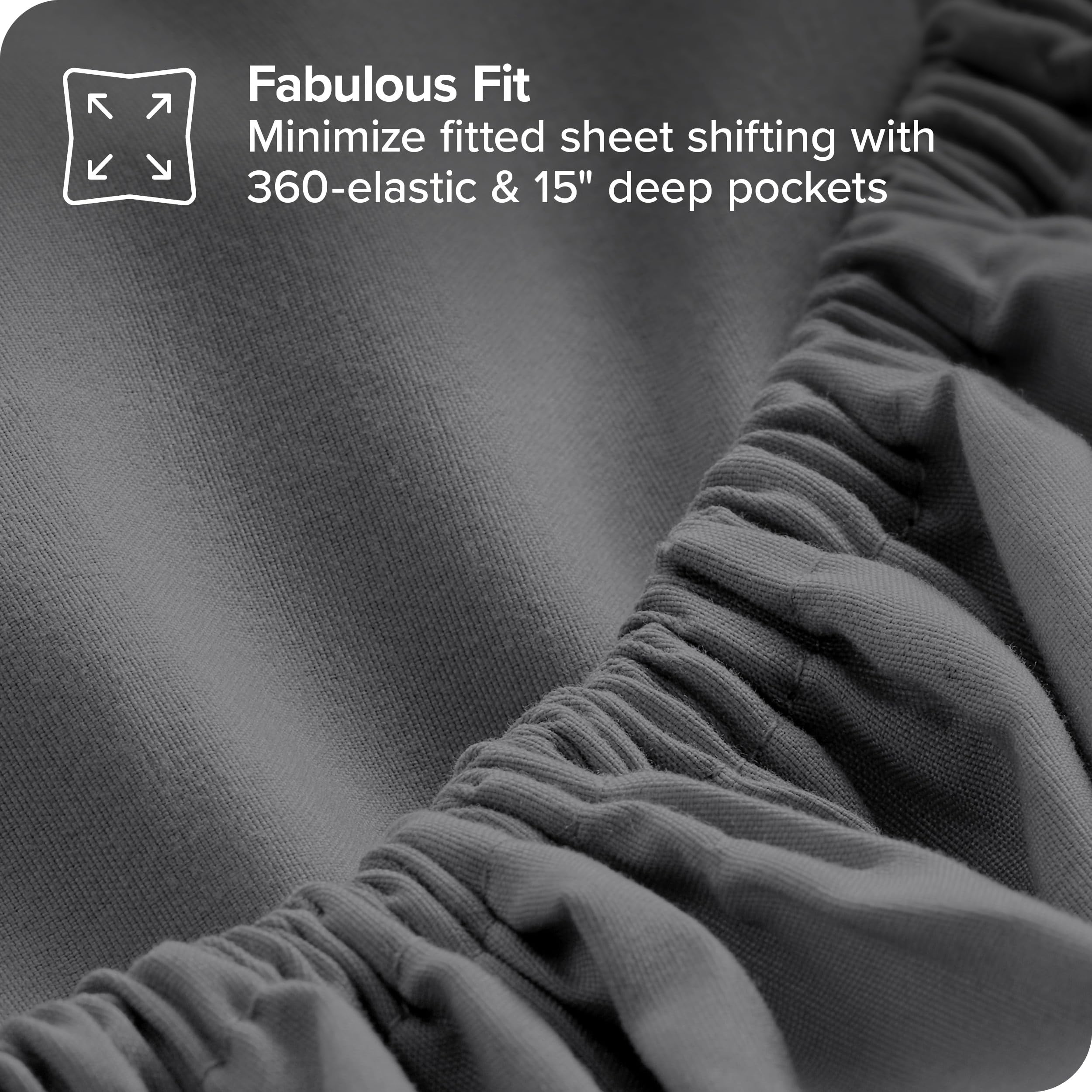 Bare Home Reversible Down Alternative Comforter & Sheet Set - Twin Size Bedding - Soft Medium Blue/Grey & Grey - Perfect for Guest Rooms, Dorms & Cozy Bedrooms