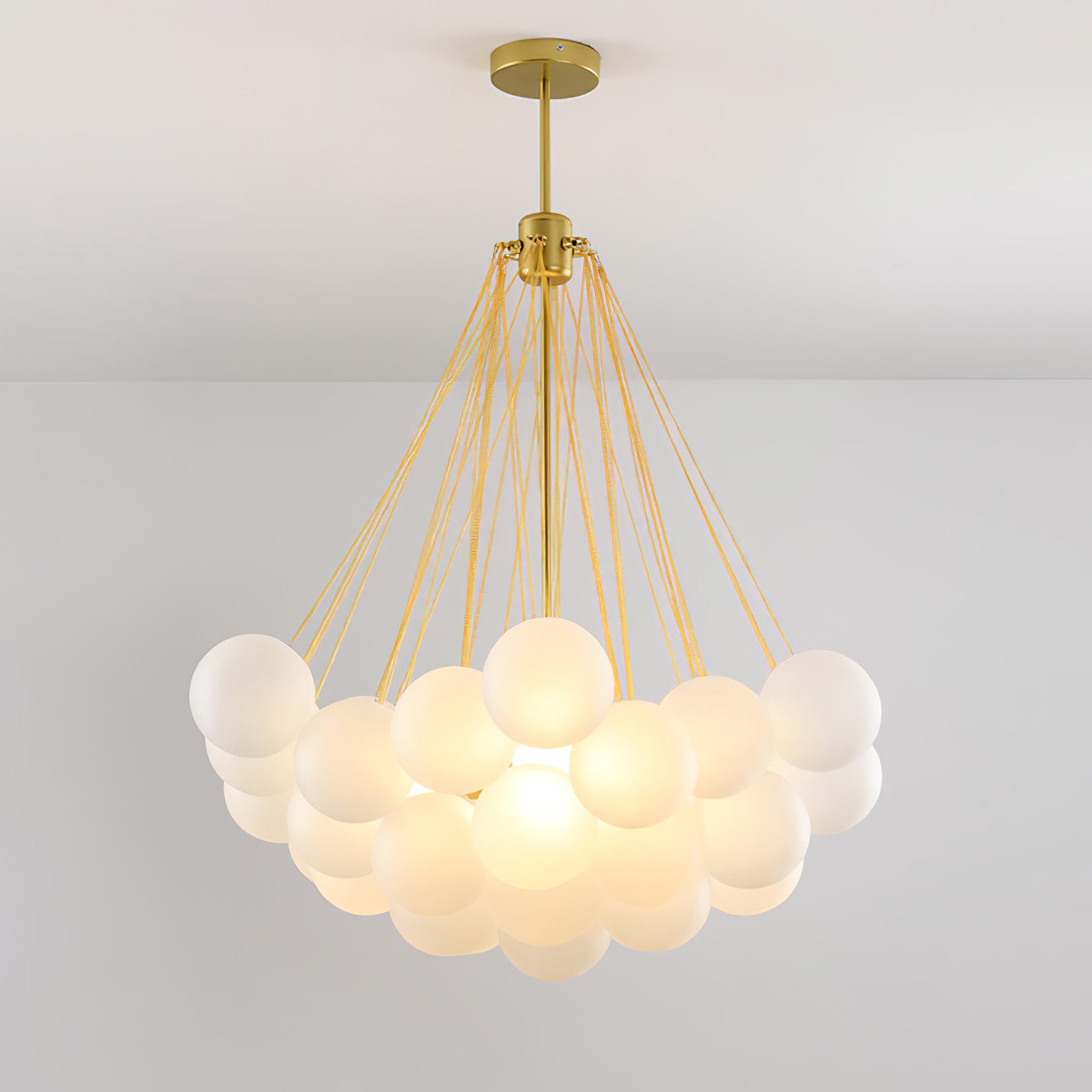 Elegant Crystal Bubble Chandelier - Modern Ceiling Light Fixture for Dining Room, Living Room, Bedroom & Wedding Decor
