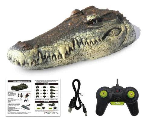 Crocadillo RC Crocodile Boat - Remote Control Swimming Toy for Kids & Adults, Pool & Lake Water Play, Fun Outdoor Gift
