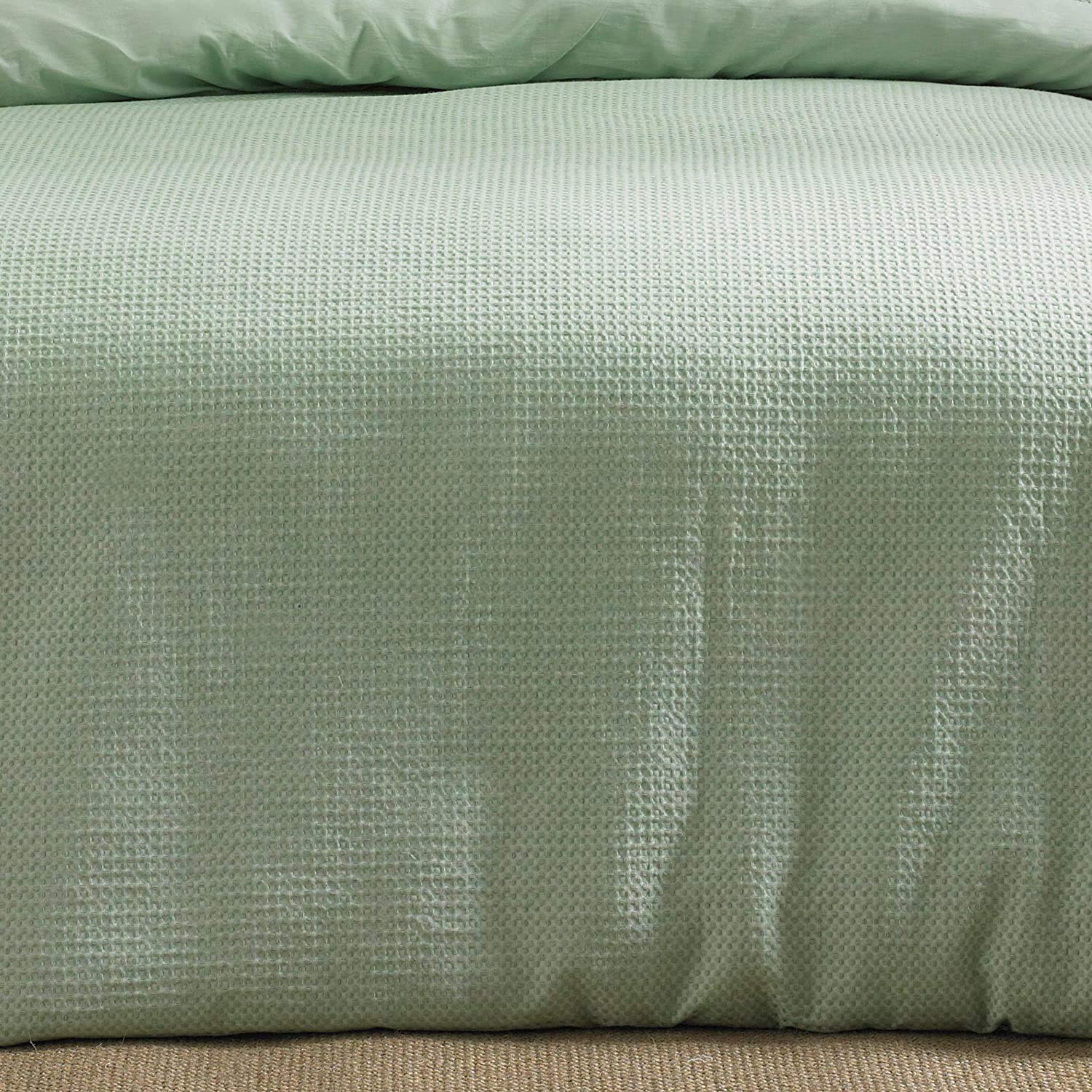 Jansons Waffle Duvet Cover Set Super King Size 300 Thread Count Luxury White Bedding for Master Bedroom - Soft & Breathable for All Seasons