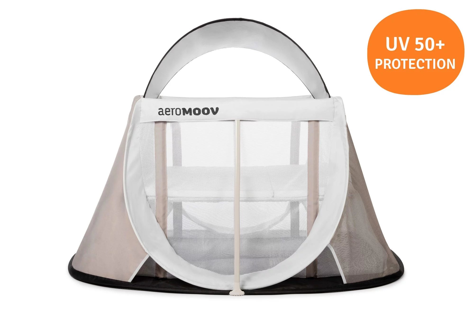 AeroMoov Instant Travel Cot with Mosquito Net & Sunshade - Portable Baby Bed for Camping, Beach, and Outdoor Adventures