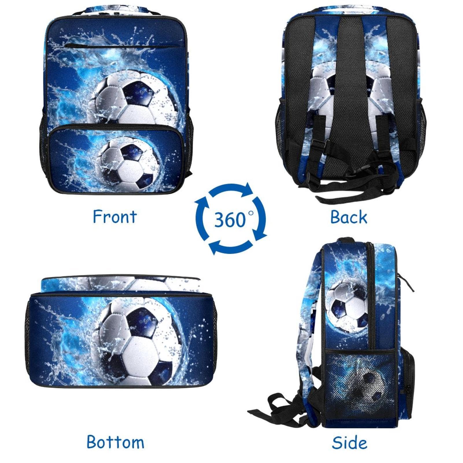 Best Travel Backpack for Women & Men - Lightweight Durable Blue Ocean Design - Perfect for Hiking, Camping & Daily Commute