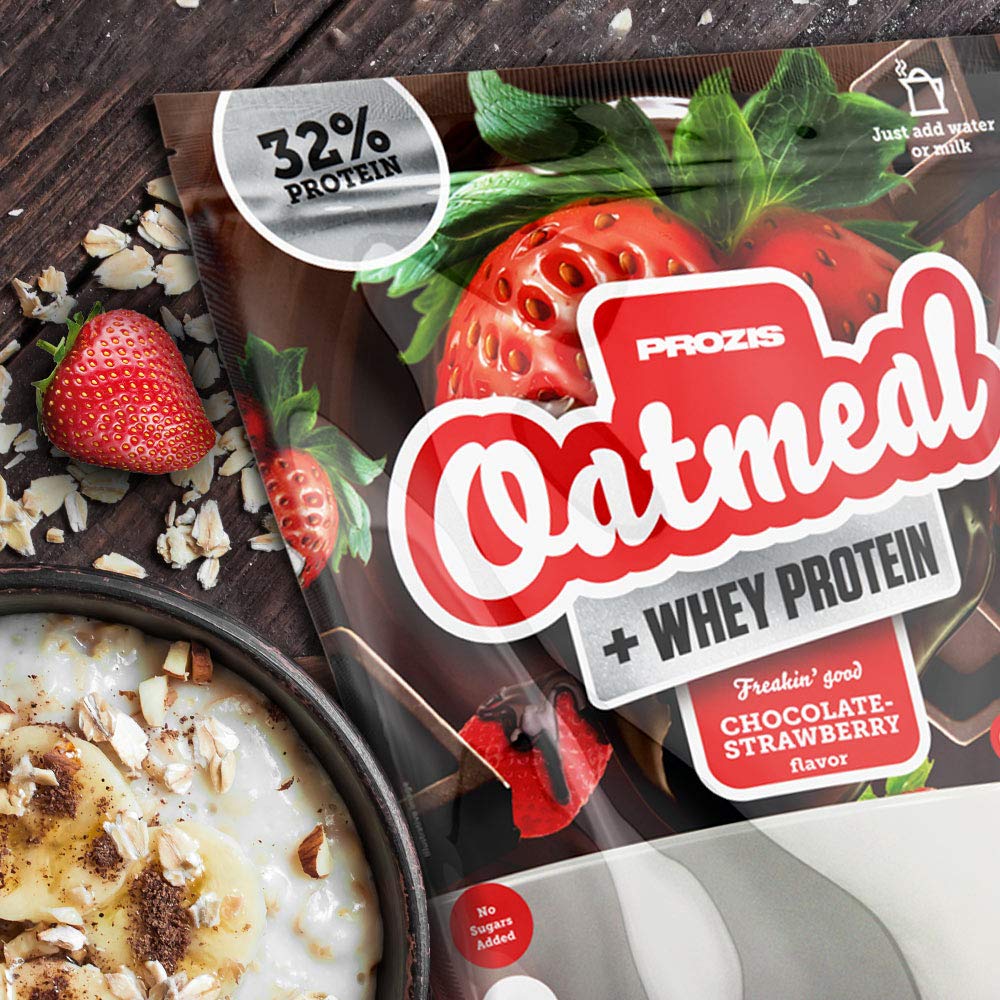 Prozis Whey Protein Oatmeal - NutChoc Flavor, 1000g | High-Protein Breakfast & Post-Workout Meal for Athletes & Fitness Enthusiasts