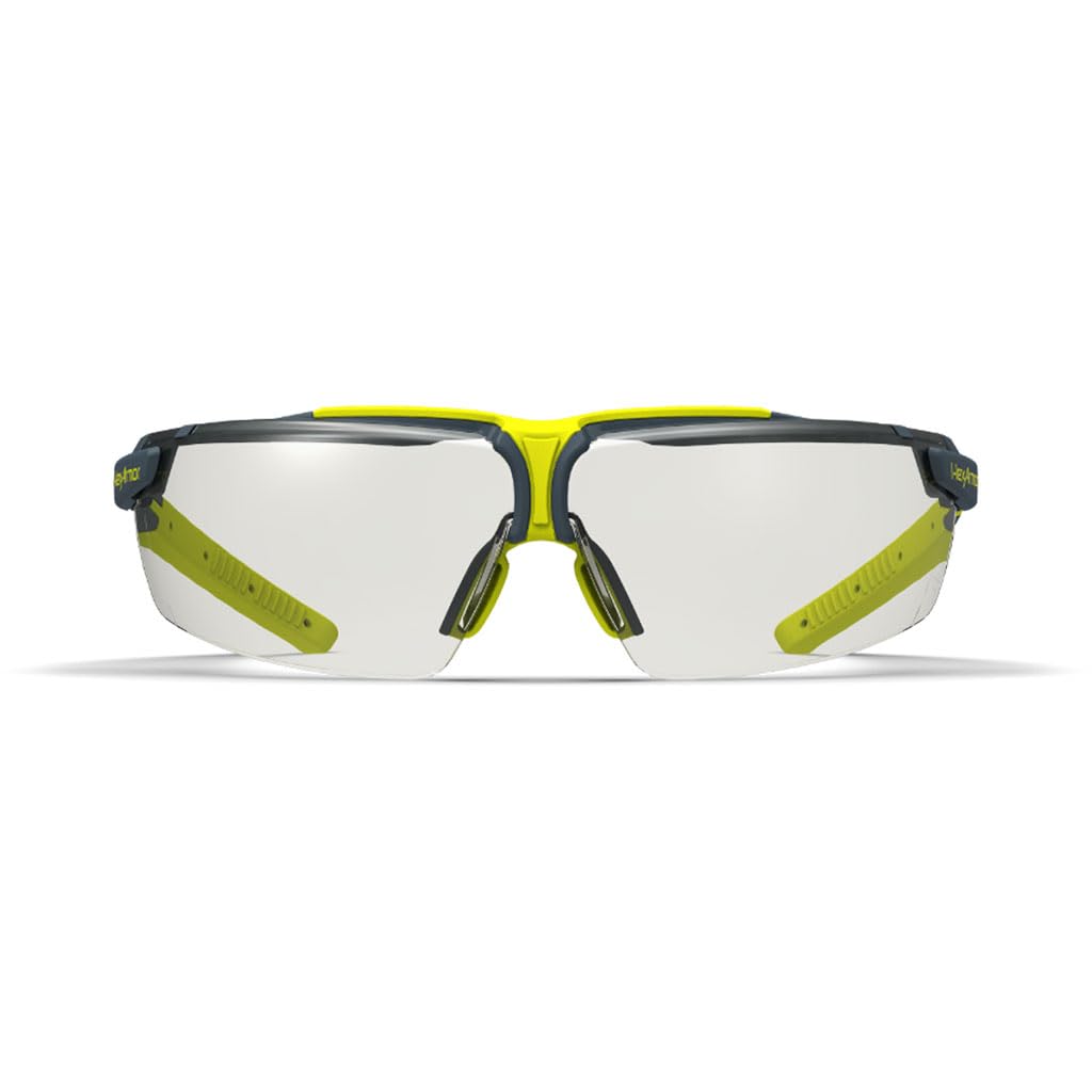 HexArmor VS300 ANSI Z87+ Safety Glasses - Adjustable Side Arms, Anti-Fog & Scratch Resistant - Protective Eyewear for Men & Women - Ideal for Construction, Woodworking, and DIY Projects