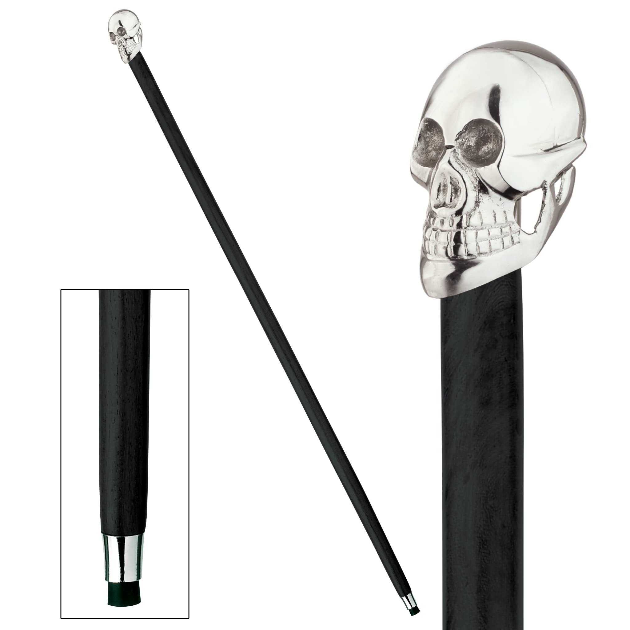 Design Toscano Premium Hardwood Walking Cane - Handcrafted Wooden Hiking Stick for Men & Women - Ideal for Outdoor Adventures, Hiking, and Fashion Accessory