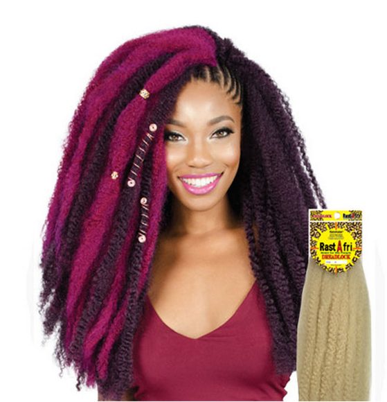 Rasta Style Dreadlock Hair Extensions for Women & Men - Natural Synthetic Braiding Hair for Costume, Cosplay & Festival Use