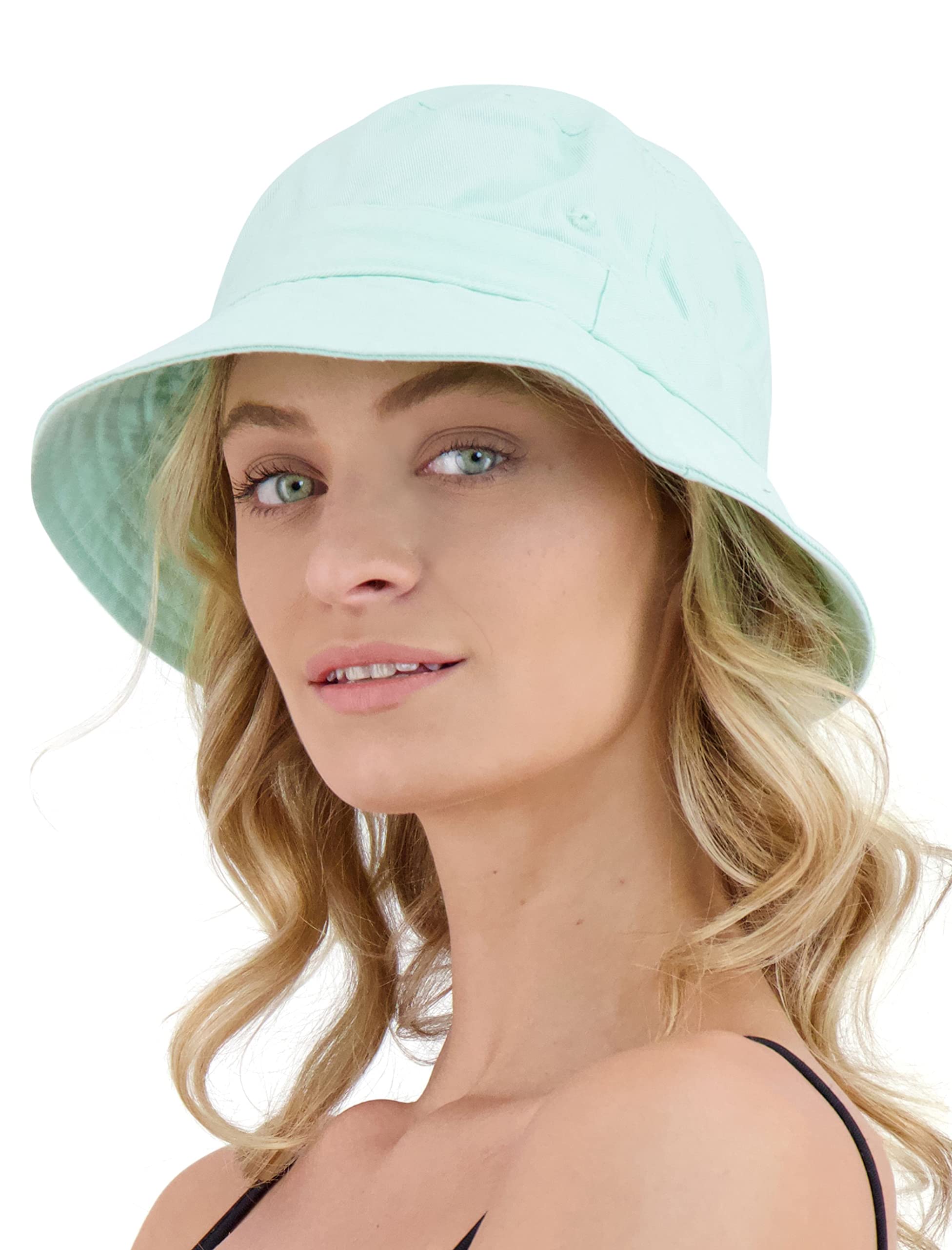 Stylish Unisex Cotton Bucket Hat for Women, Men & Teens - Lightweight, Packable & Breathable Sun Hat for Beach, Summer & Travel - Perfect for Outdoor Activities, Hiking & Casual Wear