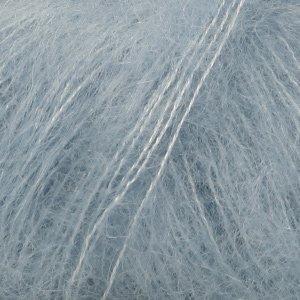 Drops Kid Silk Sh08 Grey Blue - Soft & Luxurious Silk Yarn for Knitting & Crocheting - Perfect for Scarves, Shawls, and Baby Clothes - Handmade Craft Supplies