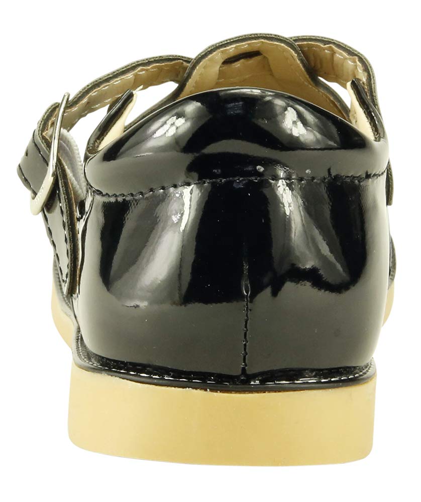 **Toddler Mary Jane Flat Shoes for Girls - Comfortable School Dress Shoes by The Doll Maker - Perfect for School, Parties & Special Occasions**